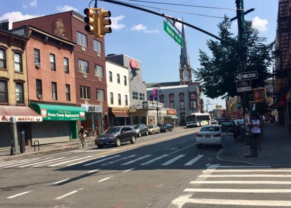 A Quick New York Ferry Trip to Up & Coming Greenpoint Changing retail accents along Manhattan Avenue.